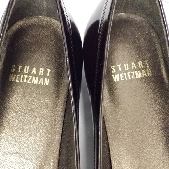 Stuart Weitzman brown silver buckle loafers - Picture 8 of 8